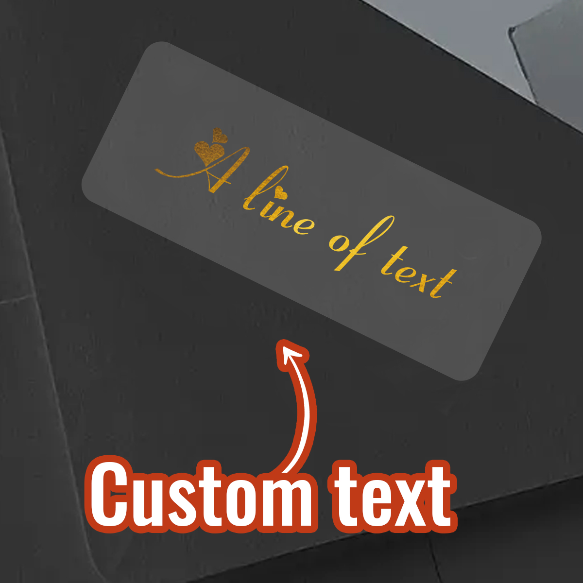 Personalised Candle Label - 맞춤형 텍스트 직사각형 투명 금박 스티커,