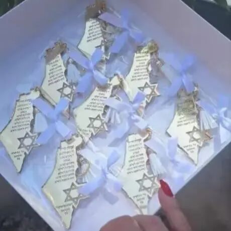 Custom Star Map - 거울 실버 핫 선물 바 미츠바