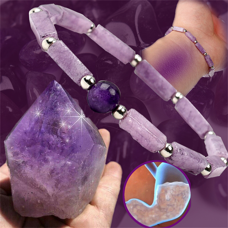 Coordinates Bracelet - 1Pcs 자수정 바디 정화 슬리밍 팔찌