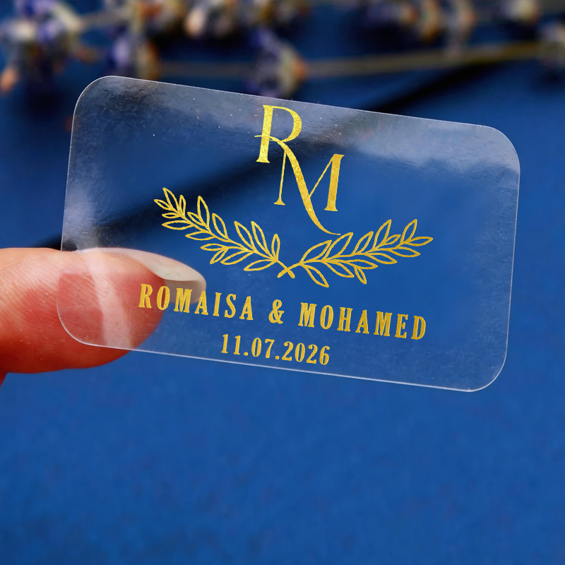 Personalised Candle Label - 50pcs 개인화 된 결혼식 스티커 라벨,