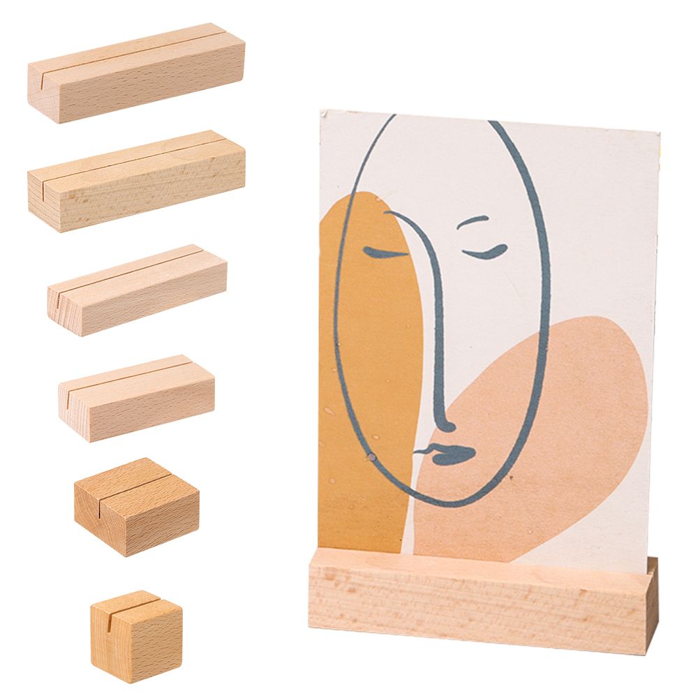 액자 베이스 책상 카드, 천연 나무 노트 클립, 사진  - Engraved Wood Frame 리뷰 및 가격
