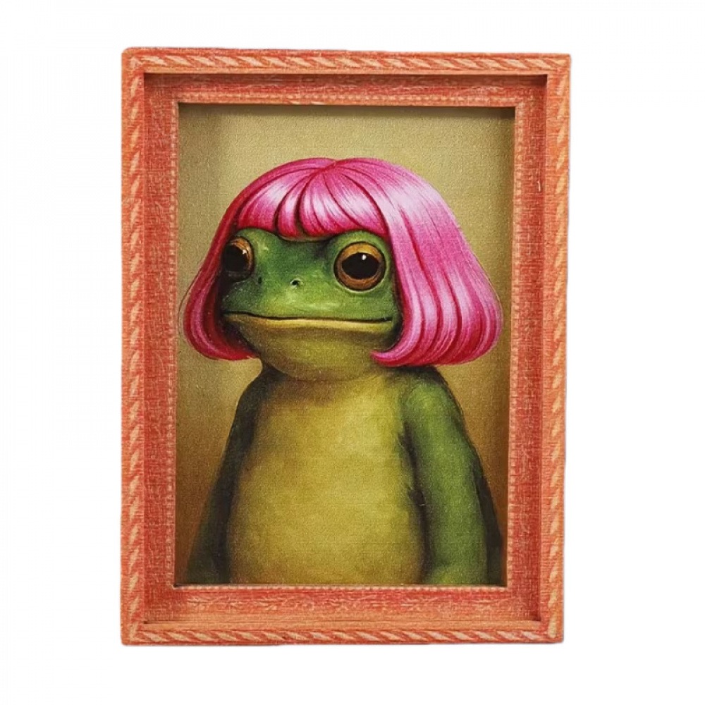 재미있고 독특한 프린트 냉장고 자석, 장식용 스티커,  - Engraved Wood Frame 리뷰 및 가격