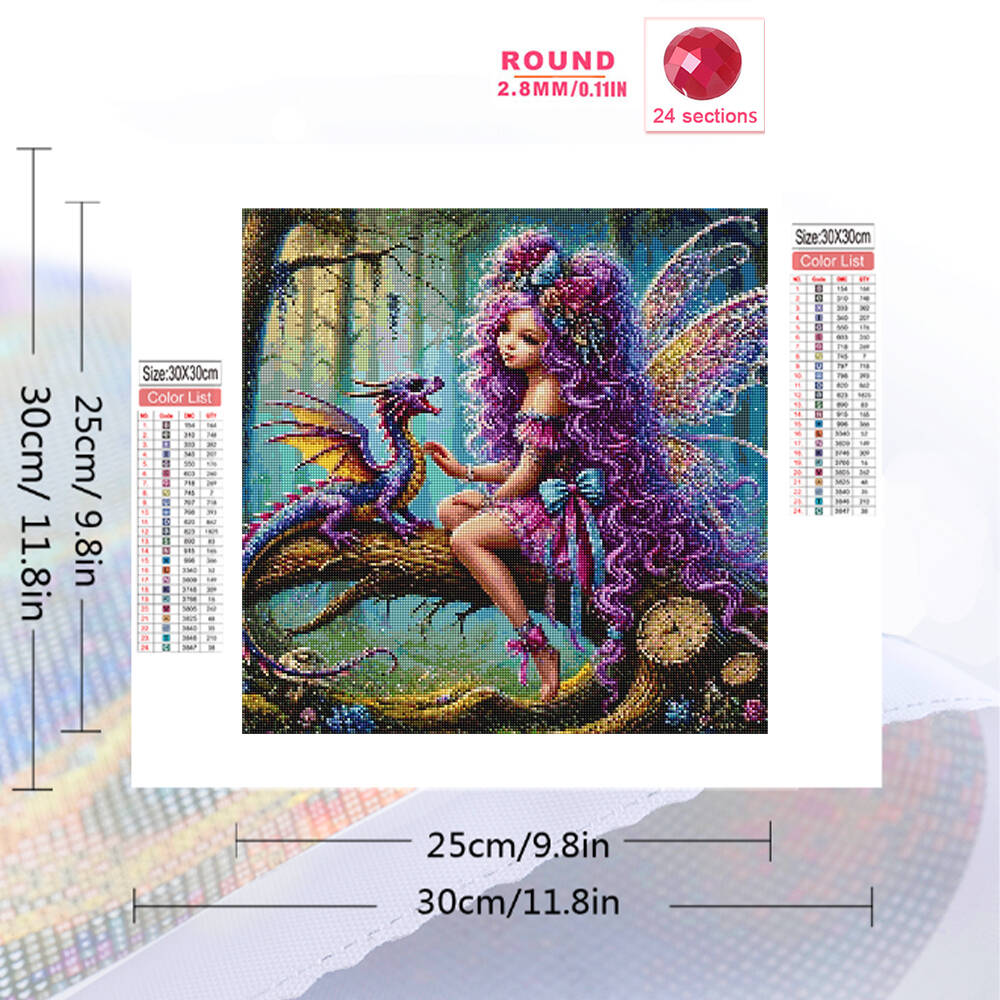 풀 스퀘어 라운드 다이아몬드 모자이크 소녀 초상화 그림 - Photo Mosaic Print 리뷰 및 가격