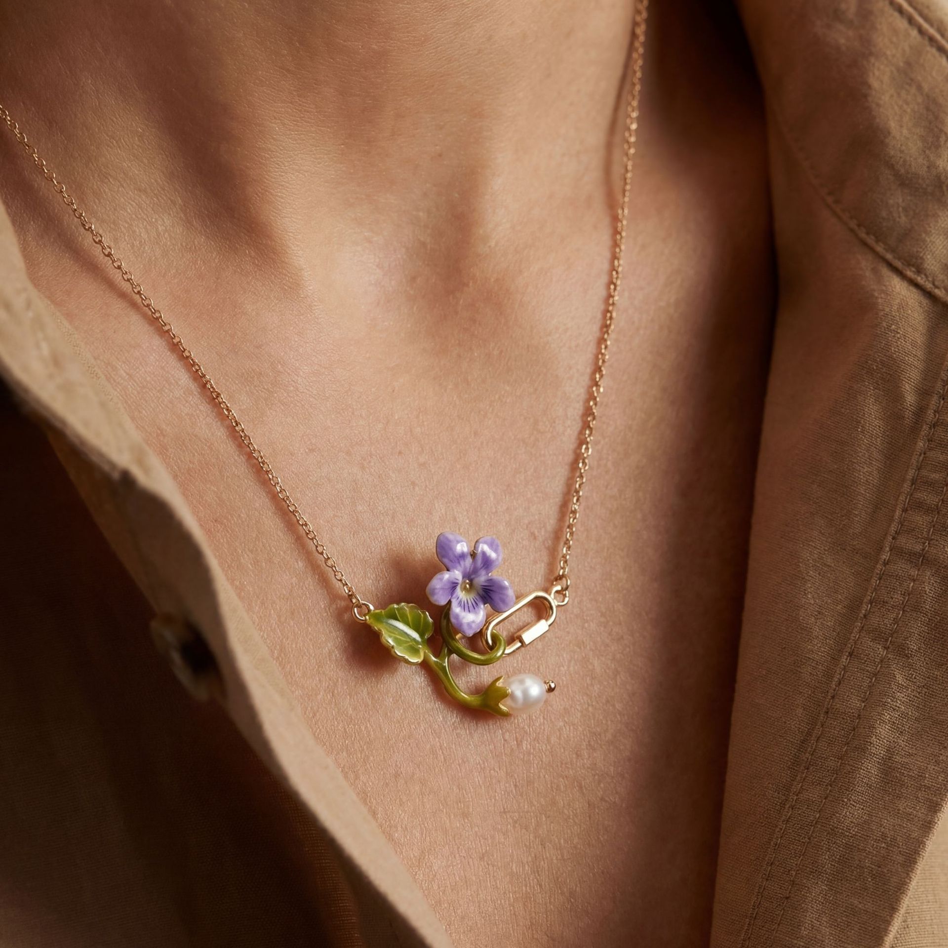 여자를위한 12 개월 탄생 꽃 목걸이 여자 달콤한 빈티 - Birth Flower Necklace 리뷰 및 가격