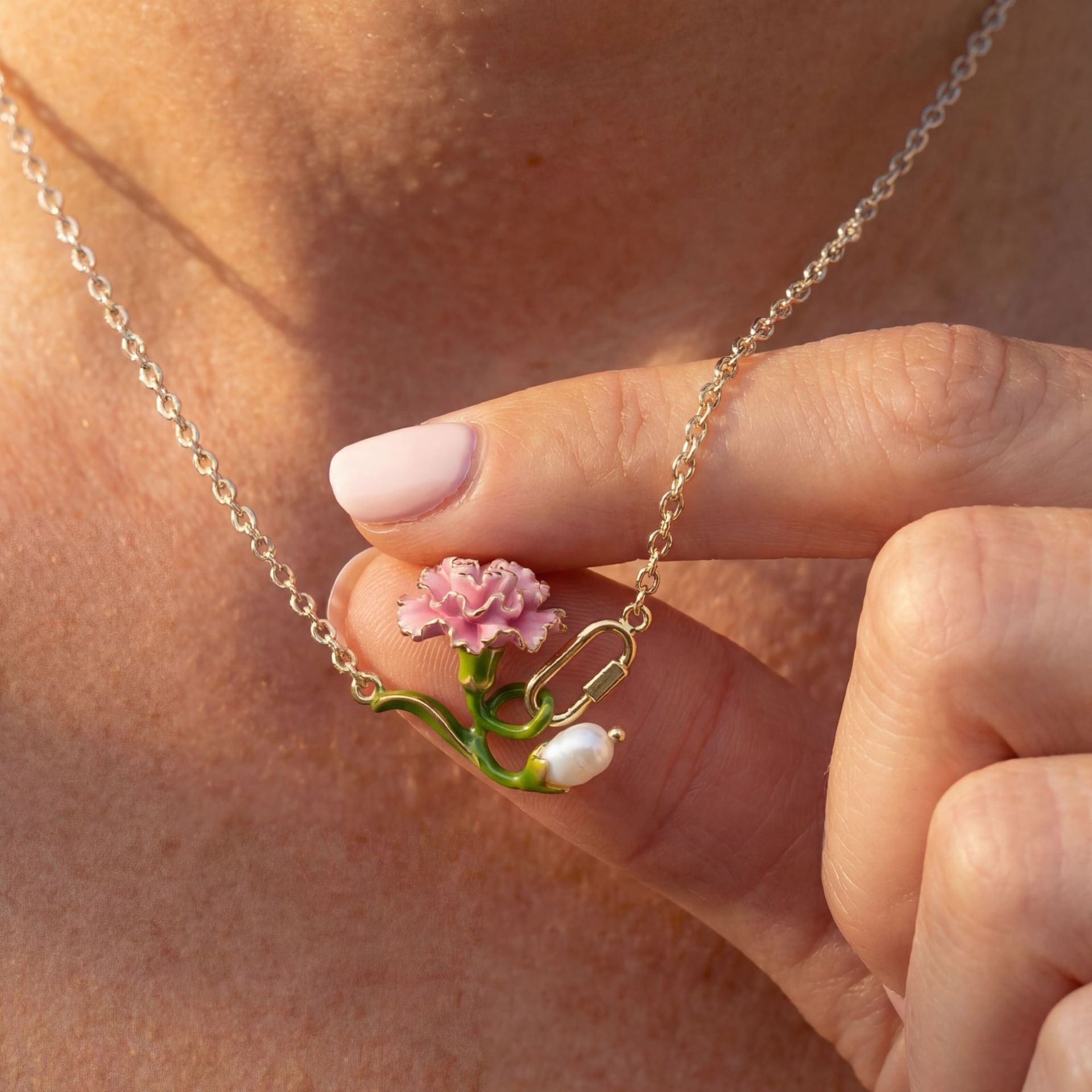 여자를위한 12 개월 탄생 꽃 목걸이 여자 달콤한 빈티 - Birth Flower Necklace 리뷰 및 가격