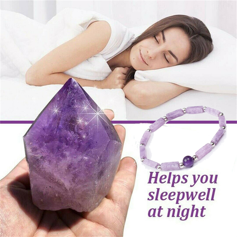 1Pcs 자수정 바디 정화 슬리밍 팔찌 여성을위한 천연 - Coordinates Bracelet 리뷰 및 가격