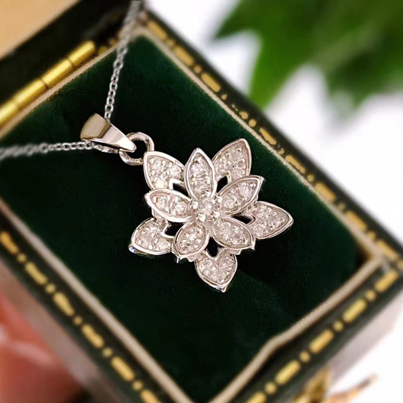 925 스털링 실버 꽃 목걸이 개성 있는 매력 기하학적 - Birth Flower Necklace 리뷰 및 가격